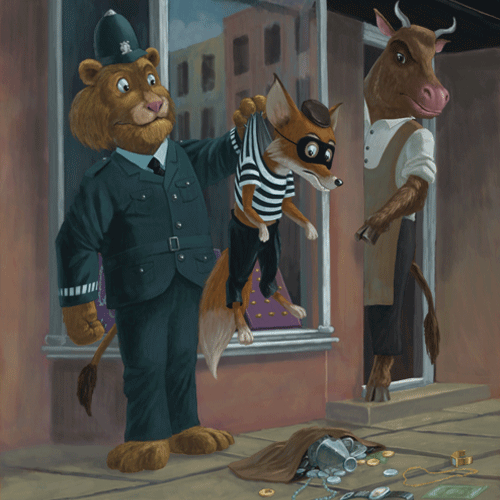 Lion policeman